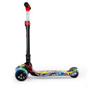 Kids Scooters Mini Aluminum 3 Wheels with LED Light Up Wheel for Children fold